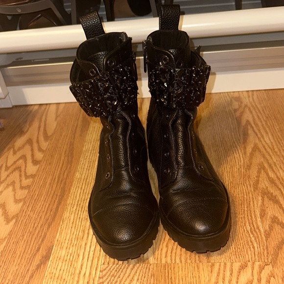 Karl Lagerfeld Combat Boots - Picture 1 of 6